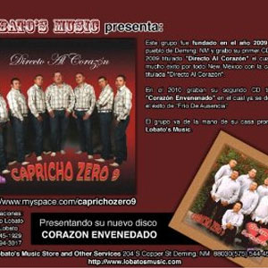 Disco Directo Al Corazón de Capricho Zero 9
