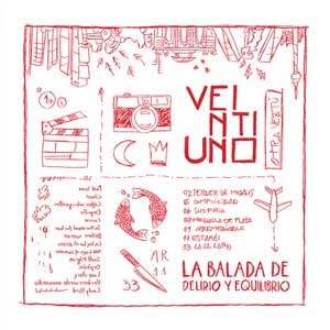 Disco La Balada De Delirio Y Equilibrio de Veintiuno